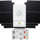 Гібридна сонячна електростанція на 6 кВт під ключ Deye SUN-6K-SG03LP1-EU + SE-G5.1 Pro-B + Longi Solar LR5-54HTH-435M